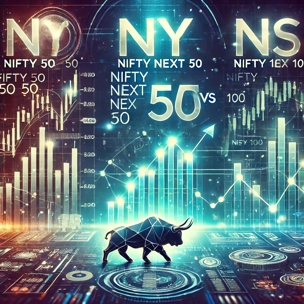 NIfty 50 vs Nifty next 50 vs Nifty 100