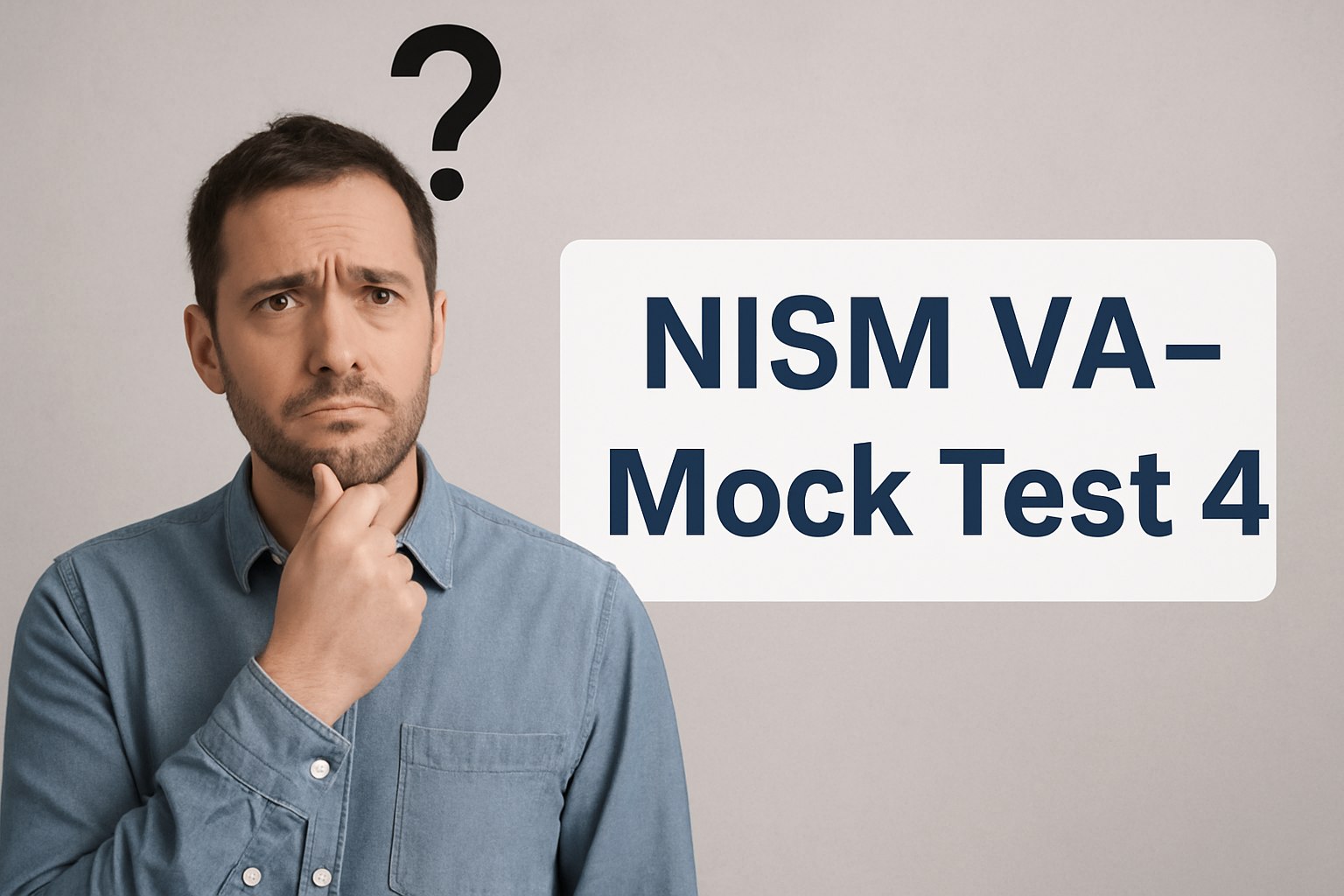 NISM VA MOCK TEST 4